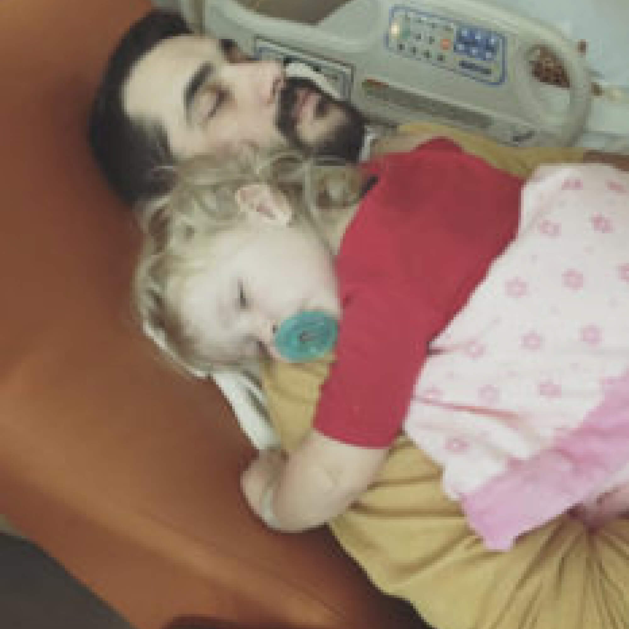 Jules in the hospital with her father