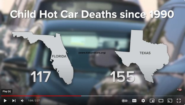 State officials suggest a shoe to fight hot car deaths of Florida children