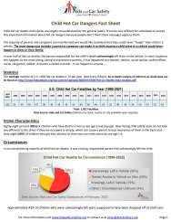 Hot Cars Fact Sheet