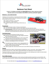 Backover Fact Sheet