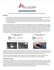 Power Window Fact Sheet