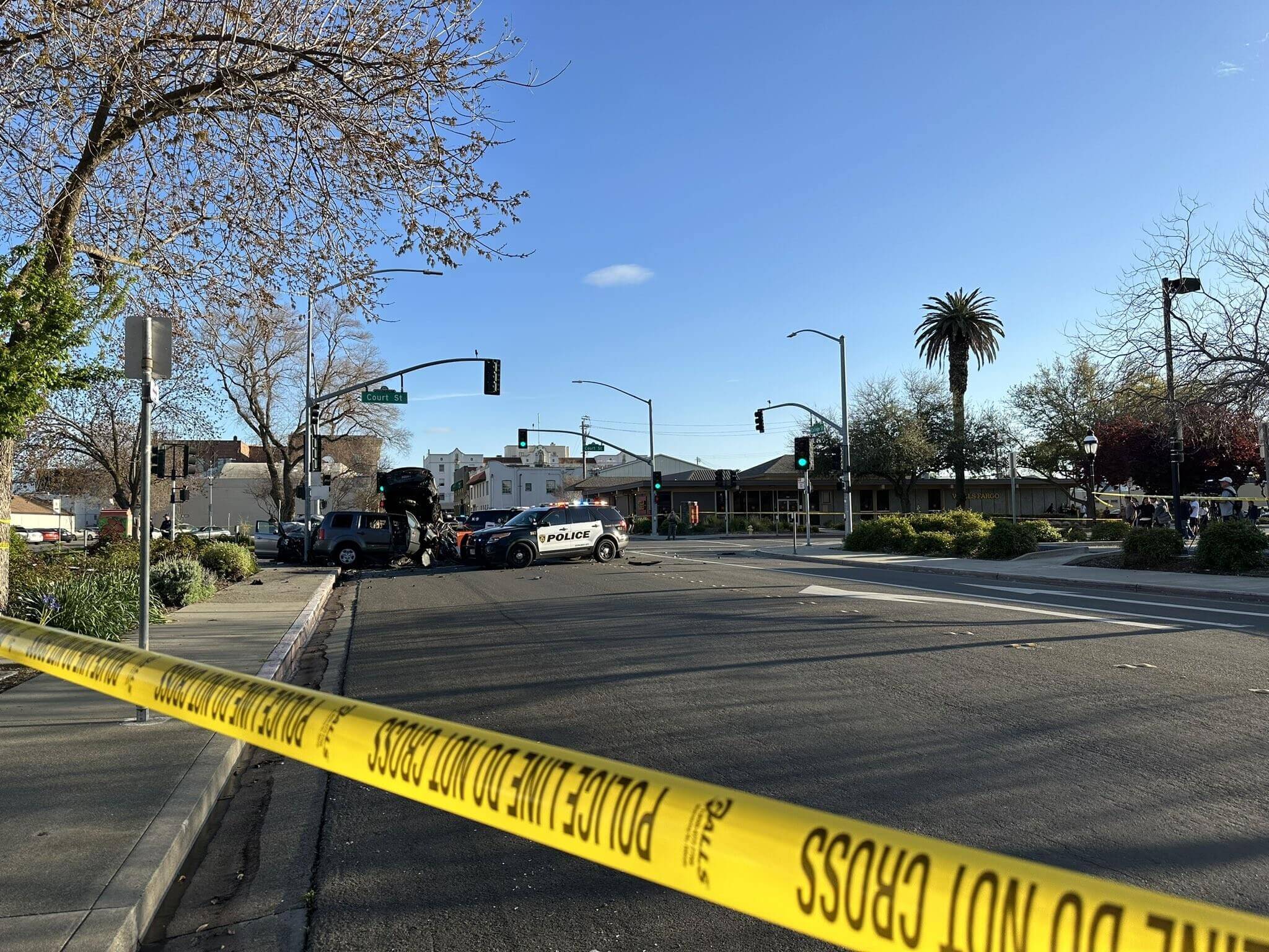 a wreck involving three vehicles