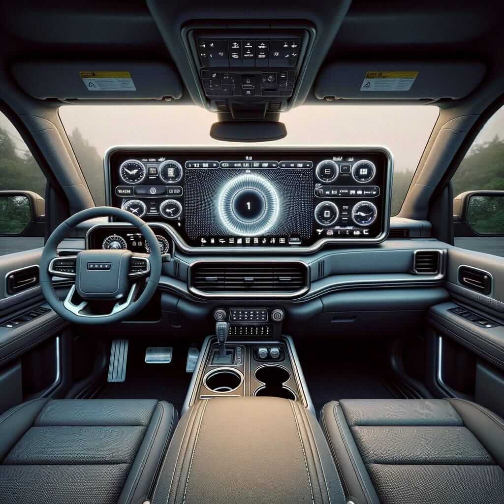 Inside of truck