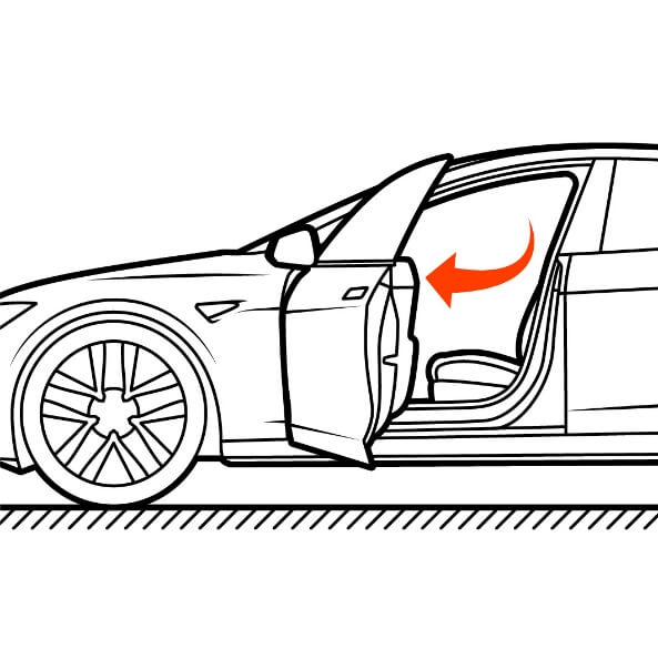 Manual release lever 
